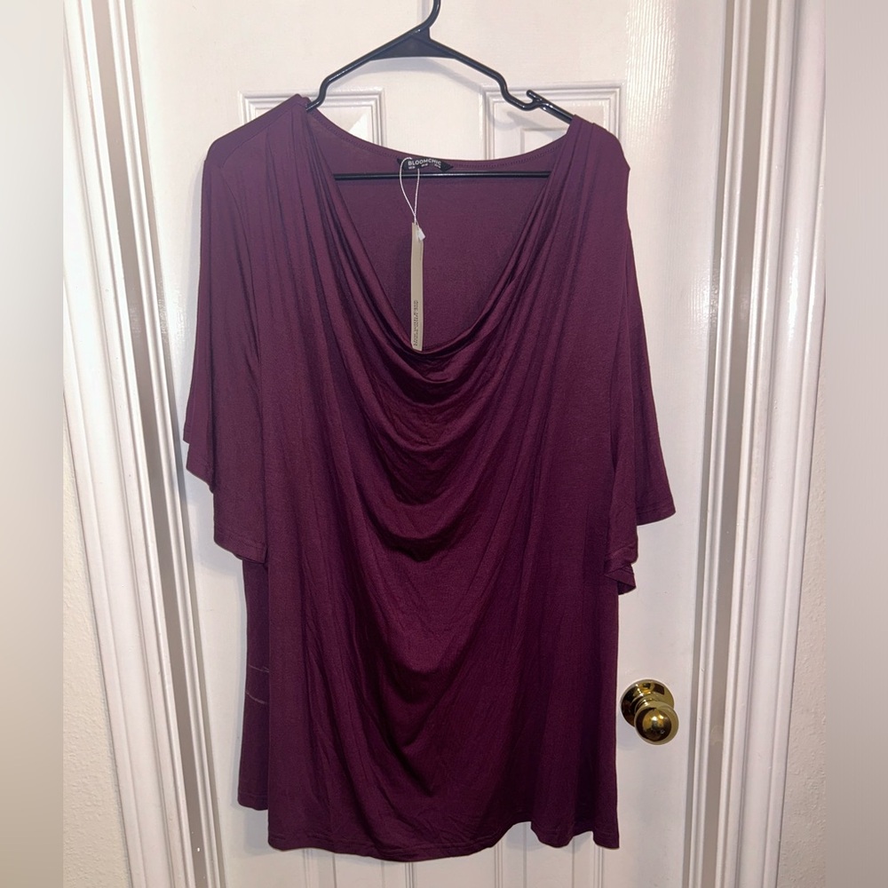 Cowl neck shirt